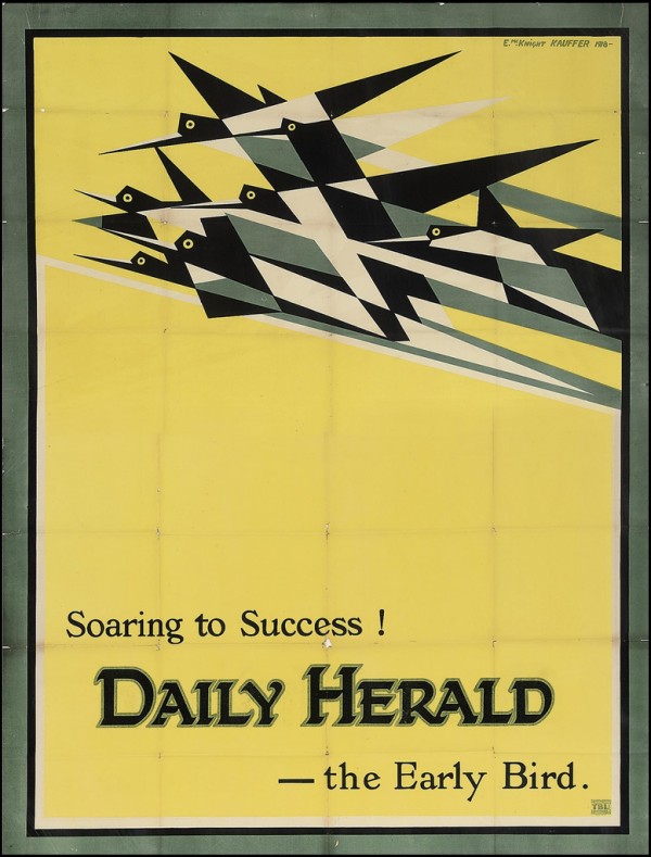 1919 Daily Herald poster Print